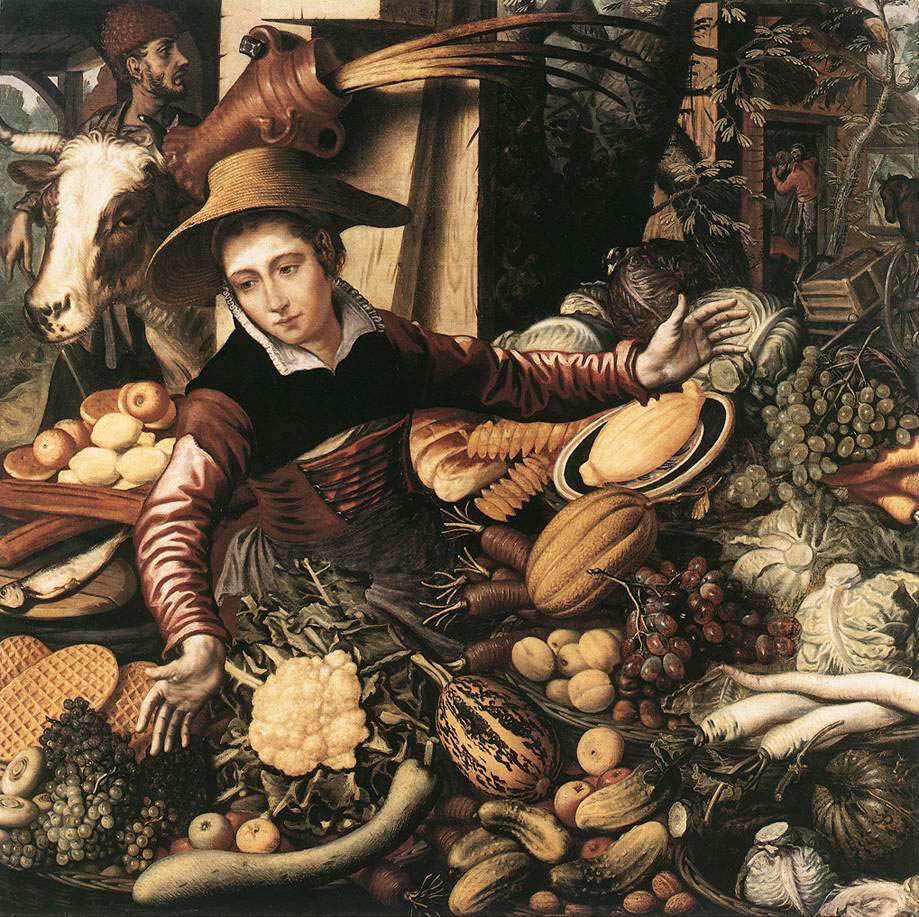 Expertise et estimation par Fabien Robaldo. portrait de l'artiste : Pieter Aertsen "Vendeuse de légumes"