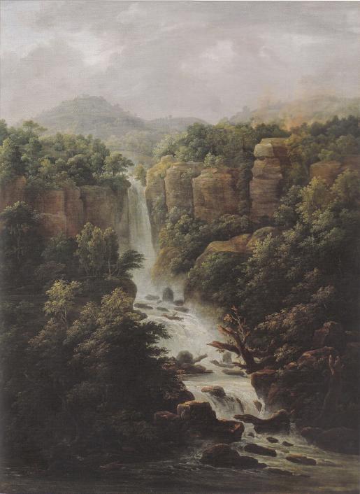 Expertise des œuvres de l'artiste "Fiodor Matveïev" et présentation de celui-ci, oeuvre "Cascades du Palais des papes près de Rome", 1818. Musée de l'État à Nijni Novgorod