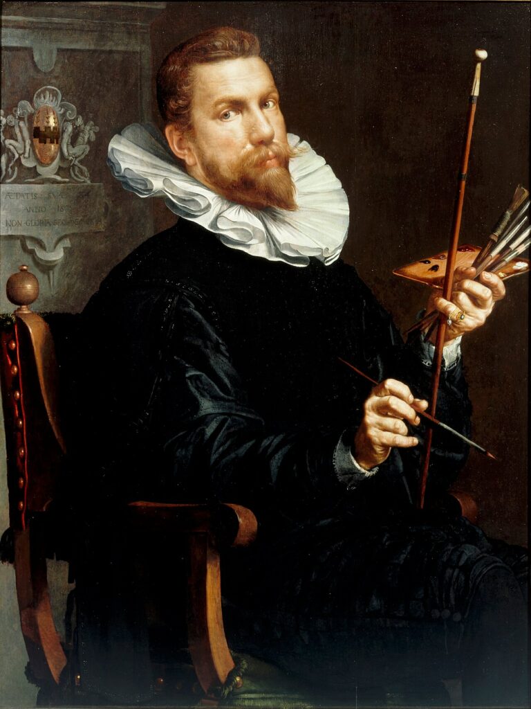Expertise des œuvres de l'artiste "Joachim Wtewael" et présentation de celui-ci, Autoportrait (1601)