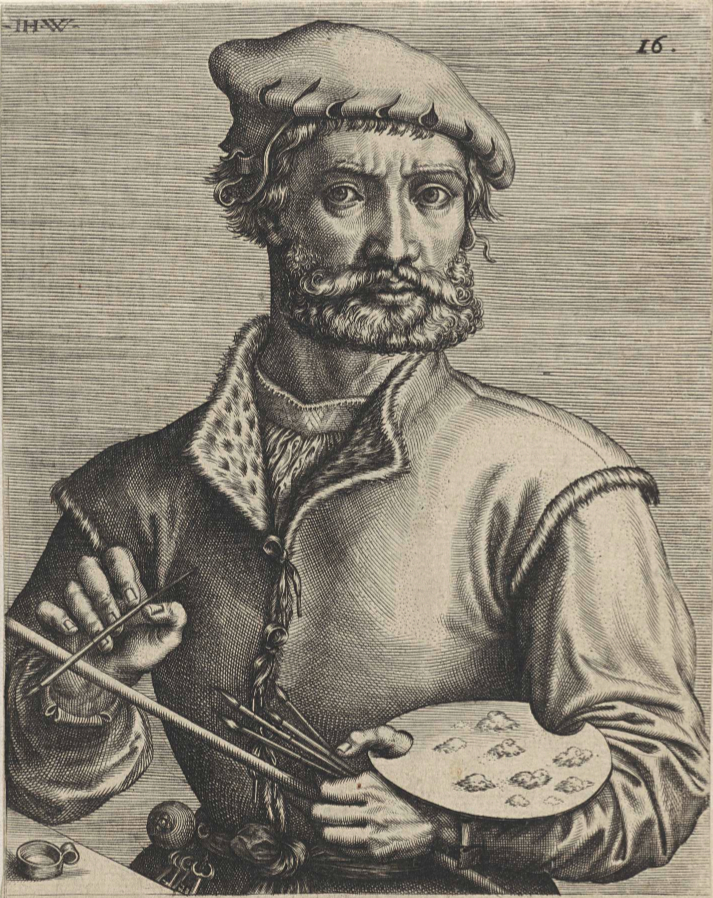 Expertise des œuvres de l'artiste "Johannes Wierix" et présentation de celui-ci, Portrait gravé par Johannes Wierix
