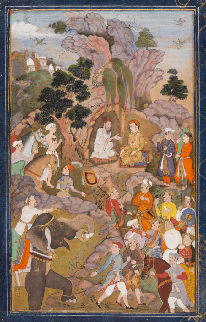 Une miniature moghole représentant l’empereur Akbar adjugée 13 000 € lors de la vente Arts d’Orient - Adjugé 13 000 €