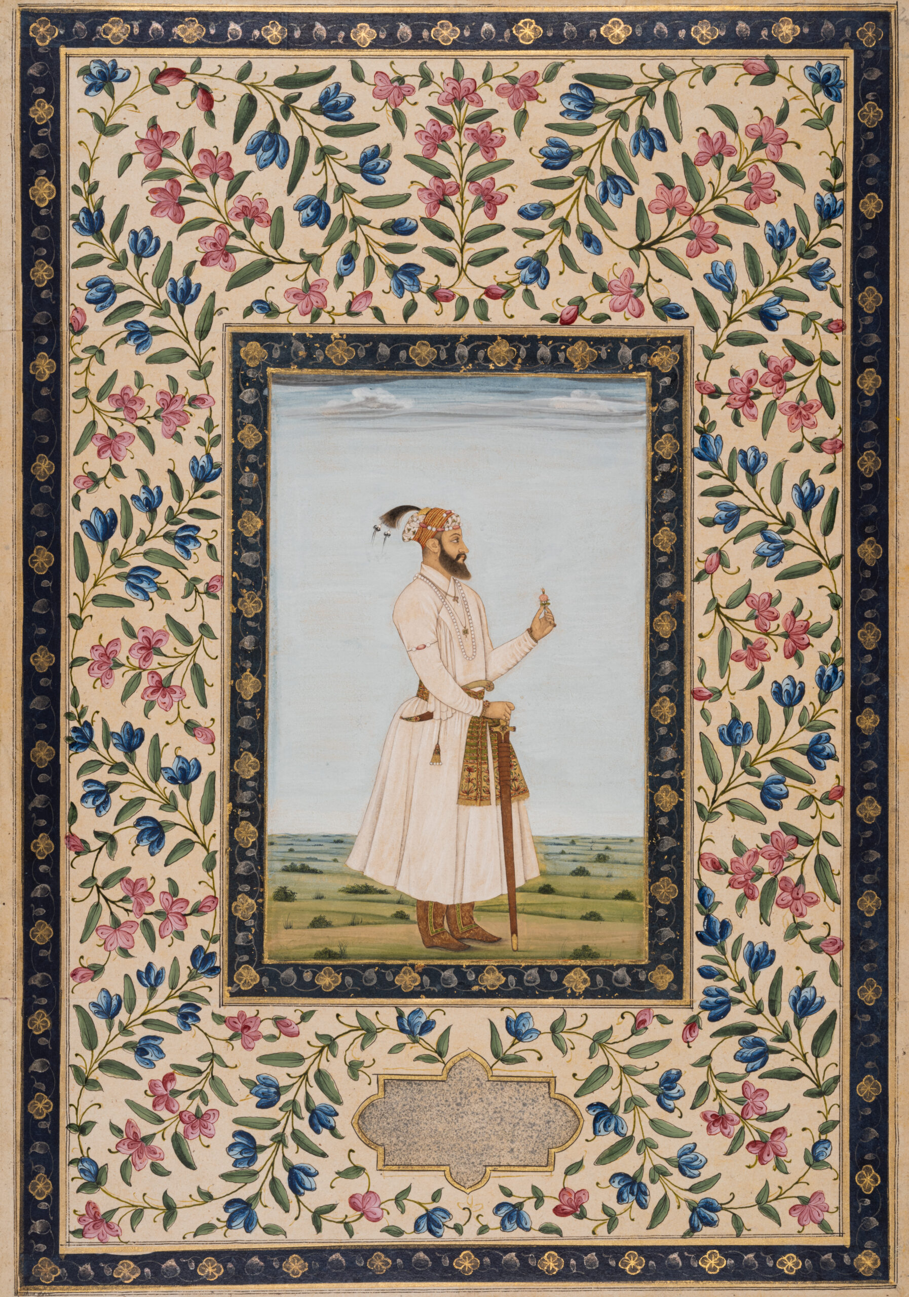 Un exceptionnel folio moghol issu d’un album du colonel Polier adjugé 30 000 € lors de la vente Arts d’Orient - Adjugé 30 000 €