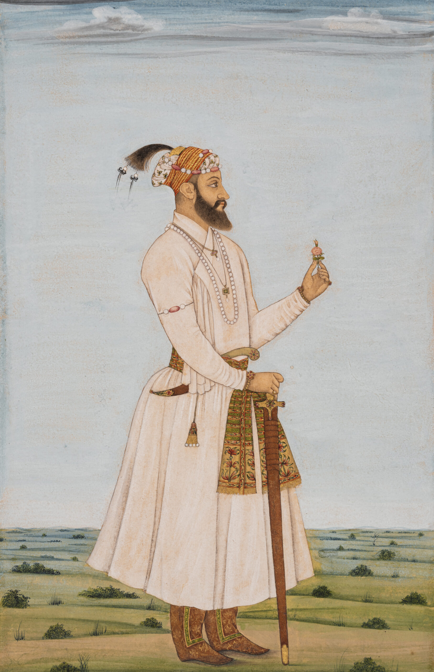 Un exceptionnel folio moghol issu d’un album du colonel Polier adjugé 30 000 € lors de la vente Arts d’Orient - Adjugé 30 000 €