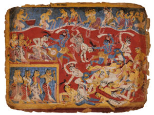 Une page exceptionnelle du Bhāgavata Purāṇa adjugée 85 000 € lors de la vente Arts d’Orient - Adjugé 85 000 €