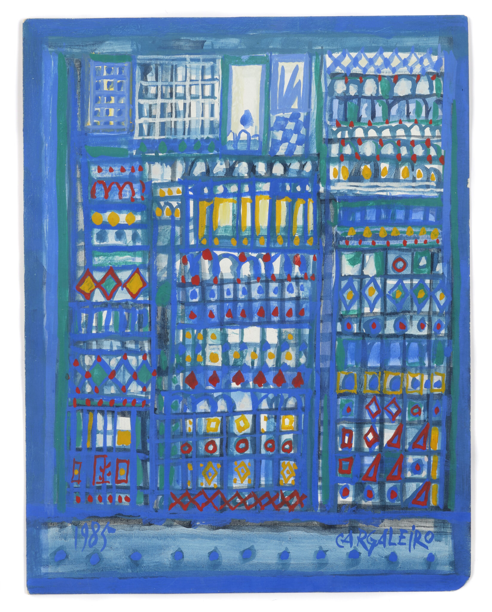 Manuel CARGALEIRO (1927-2024) - Sans titre, 1985 - Description : Gouache sur papier signé en bas à droite, daté en bas à gauche 22 x 17 cm Provenance : Collection particulière, France ConstatEtat : Oeuvre non encadré Une infime abrasion à l'extrémité de la marge droite, et une infime abrasion à l'extrémité du coin inférieur gauche Très bon état général Unframed artwork A tiny scuff at the very edge of the right-hand margin, and a tiny scuff at the very end of the lower left hand corner In very good overall condition - Adjugé 6 800 €Manuel CARGALEIRO (1927-2024) - Sans titre, 1985 - Description : Gouache sur papier signé en bas à droite, daté en bas à gauche 22 x 17 cm Provenance : Collection particulière, France ConstatEtat : Oeuvre non encadré Une infime abrasion à l'extrémité de la marge droite, et une infime abrasion à l'extrémité du coin inférieur gauche Très bon état général Unframed artwork A tiny scuff at the very edge of the right-hand margin, and a tiny scuff at the very end of the lower left hand corner In very good overall condition - Adjugé 6 800 €