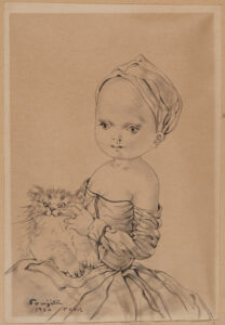 Léonard Tsuguharu Foujita – Une œuvre rare sur papier redécouverte par le cabinet Fabien Robaldo Estimation : 12 000 / 18 000 €