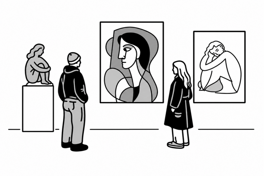 Illustration éditoriale liée au sujet : Estimation Françoise Gilot : cote, prix et valeur de ses tableaux aux enchères