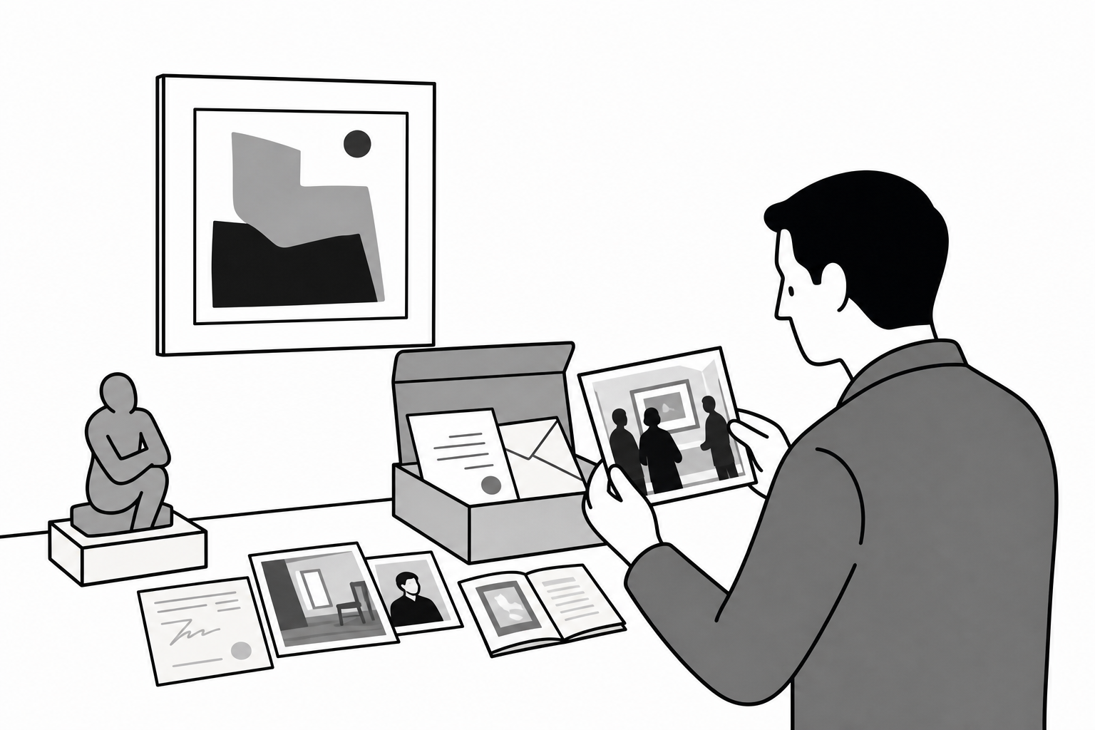Illustration éditoriale liée au sujet : Quels documents permettent d’établir la provenance d’une œuvre d’art ?