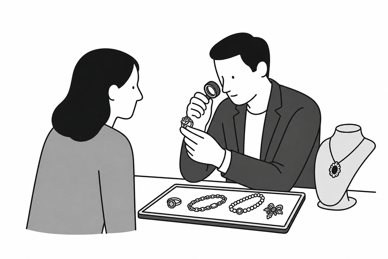 Illustration éditoriale liée au sujet : Comment faire estimer des bijoux de famille à Paris ?