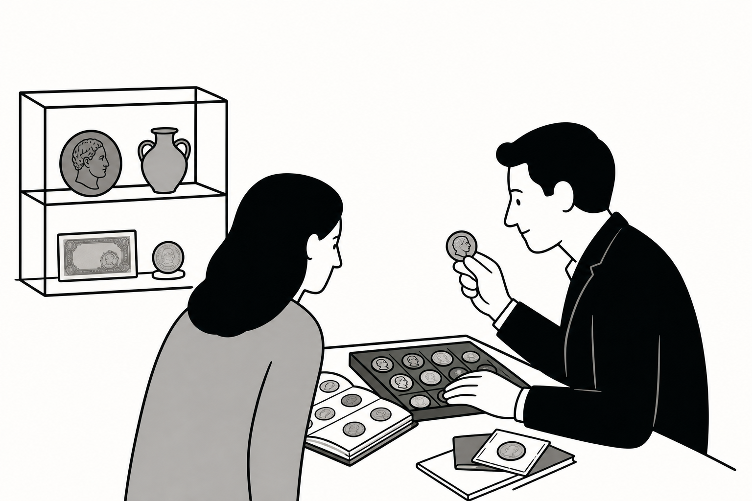 Illustration éditoriale liée au sujet : Comment faire expertiser une collection de monnaies à Floirac ?