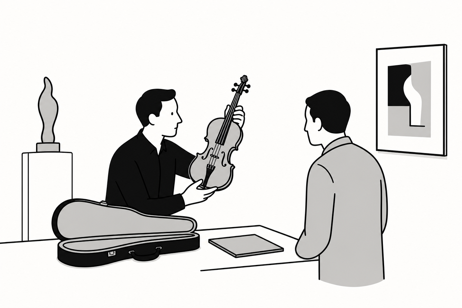 Illustration éditoriale liée au sujet : Comment faire expertiser un violon ancien à Bègles ?