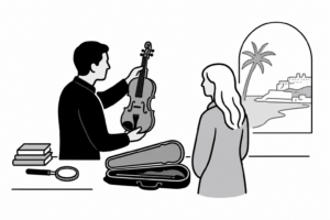 Illustration éditoriale liée au sujet : Comment faire expertiser un violon ancien à Nice ?