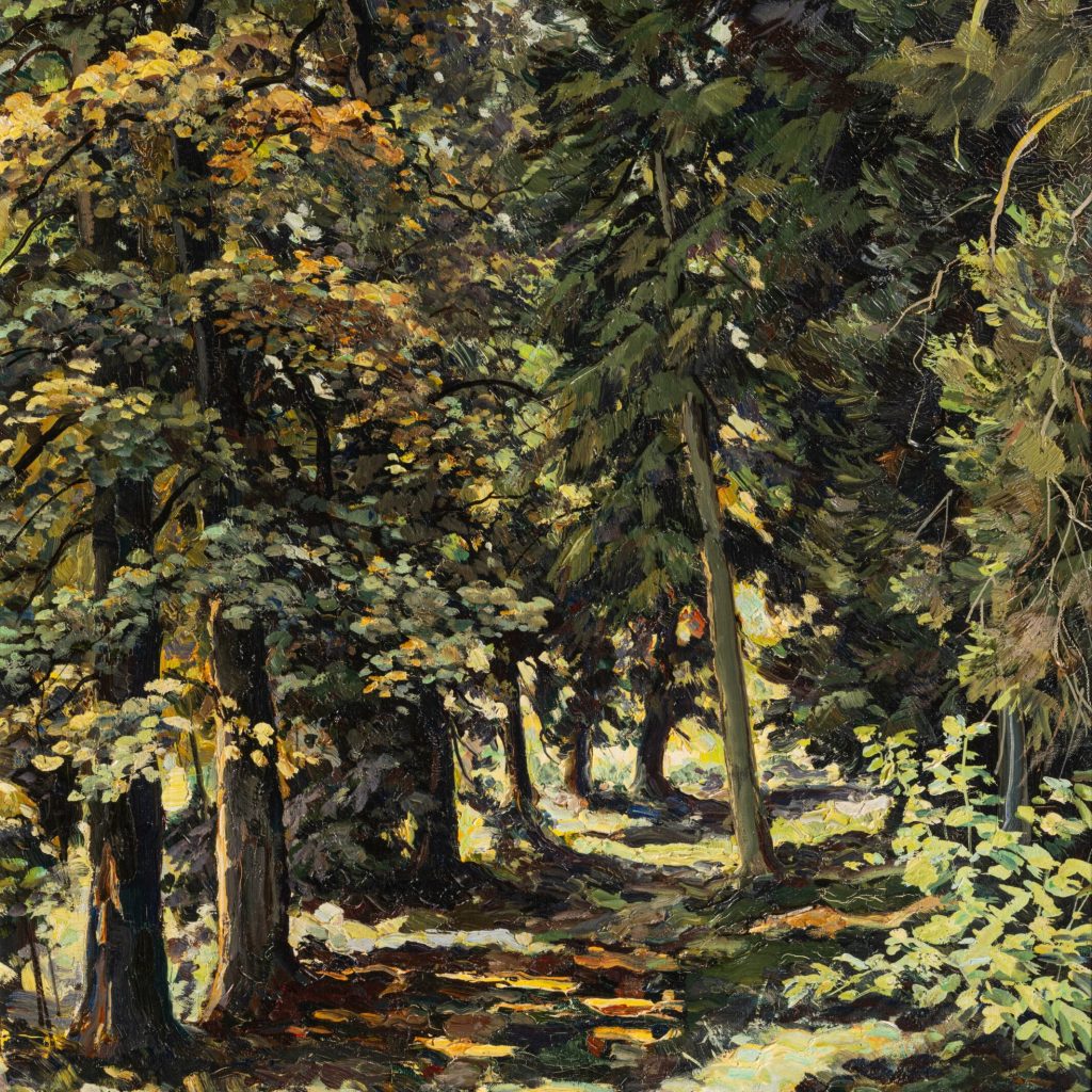 HENRI MÈGE (1904-1984) Sous-bois en Savoie