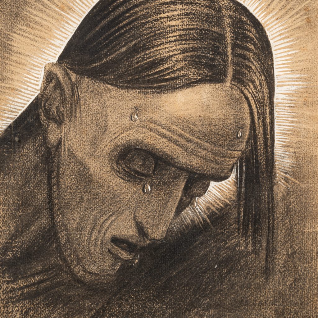 Estimation de l'œuvre "Le Christ", 1940 de l'artiste Jean LAMBERT-RUCKI estimée et proposée par notre cabinet, adjugée 4 200 €