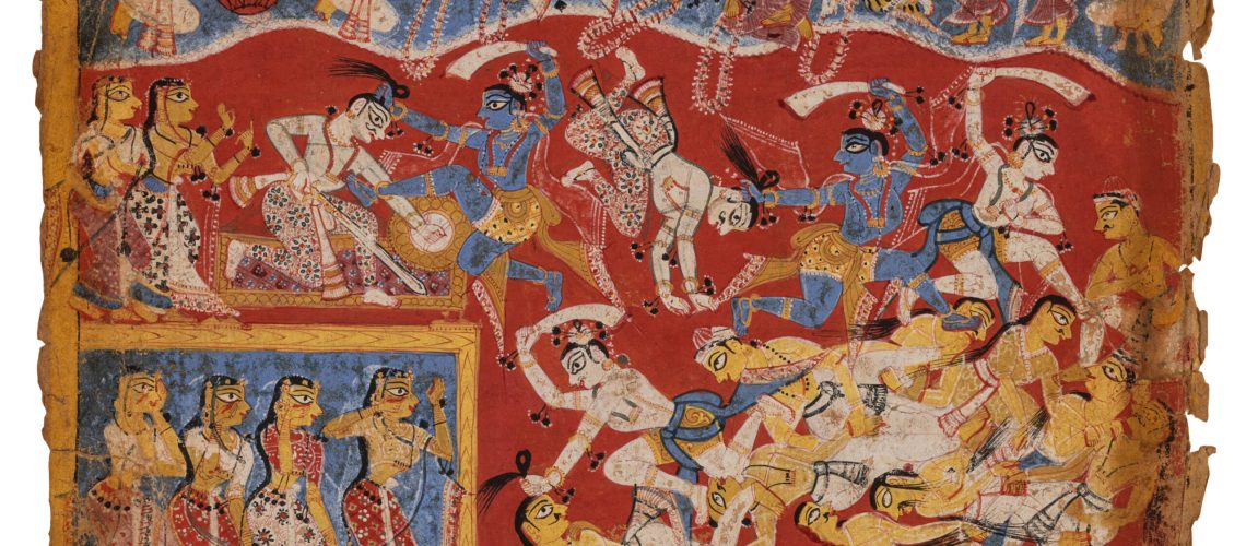 Une page exceptionnelle du Bhāgavata Purāṇa adjugée 85 000 € lors de la vente Arts d’Orient - Adjugé 85 000 €