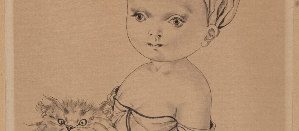 Léonard Tsuguharu Foujita – Une œuvre rare sur papier redécouverte par le cabinet Fabien Robaldo Estimation : 12 000 / 18 000 €